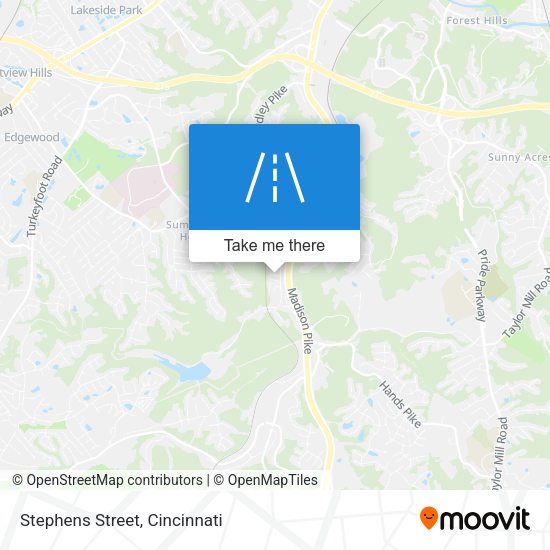 Stephens Street map
