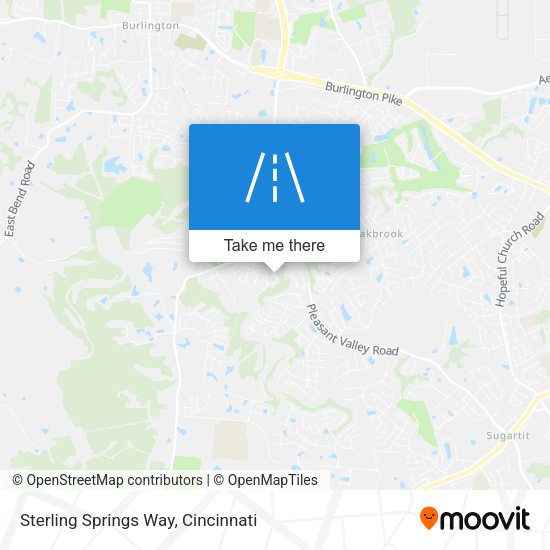 Sterling Springs Way map