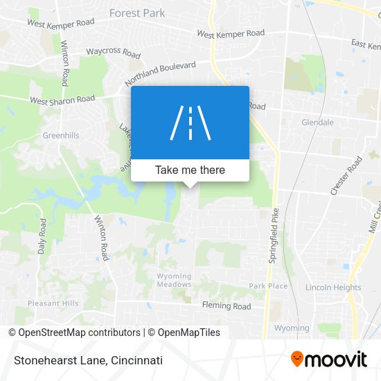 Stonehearst Lane map