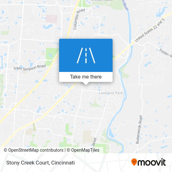 Mapa de Stony Creek Court