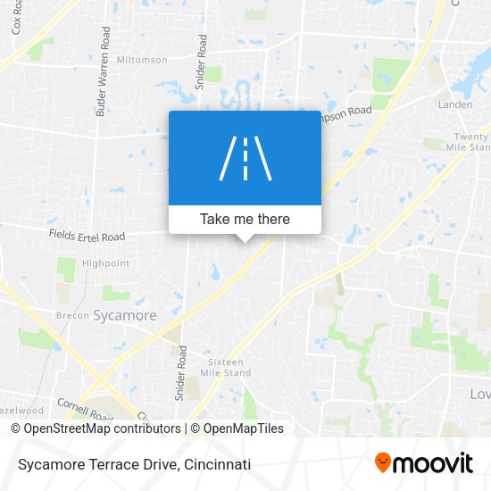 Sycamore Terrace Drive map