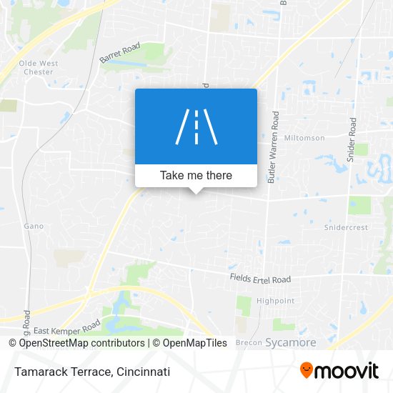 Tamarack Terrace map