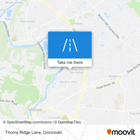 Thorny Ridge Lane map