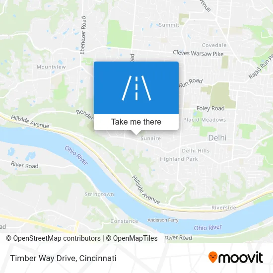Timber Way Drive map