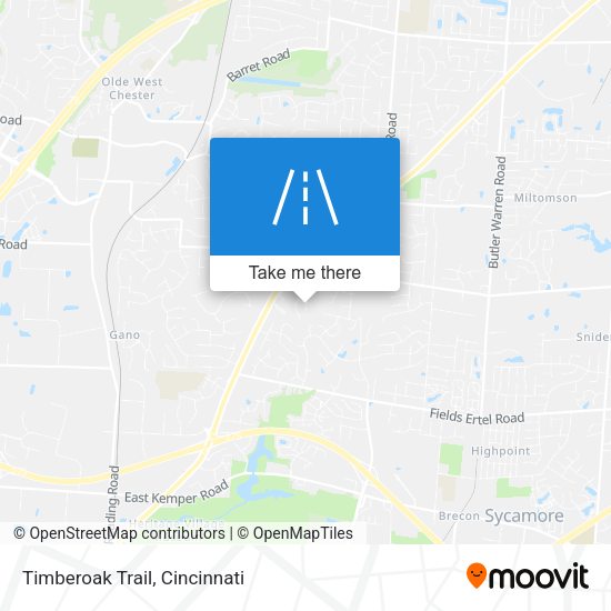 Timberoak Trail map