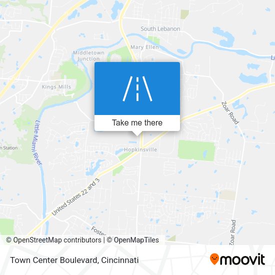 Town Center Boulevard map