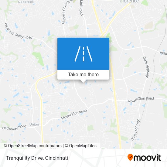 Tranquility Drive map