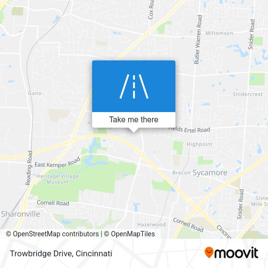 Trowbridge Drive map