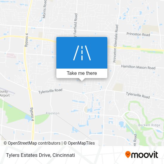 Tylers Estates Drive map