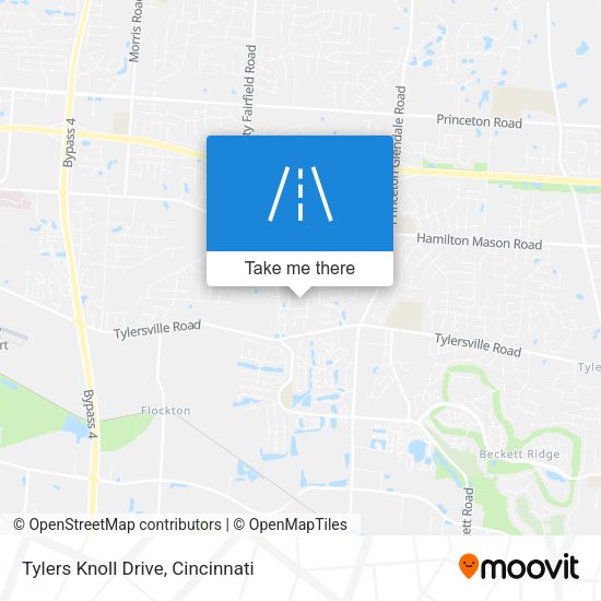 Tylers Knoll Drive map