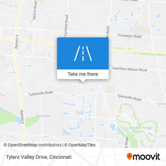 Tylers Valley Drive map