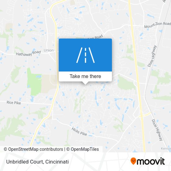 Mapa de Unbridled Court