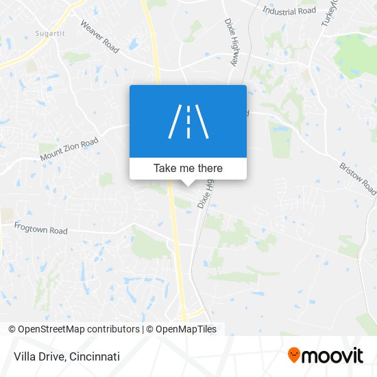 Villa Drive map