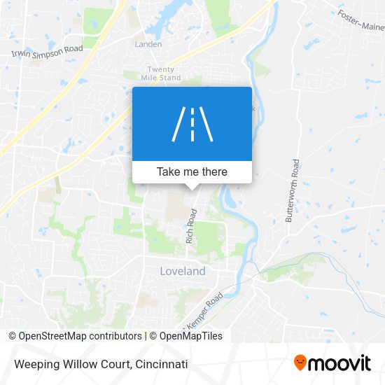 Weeping Willow Court map