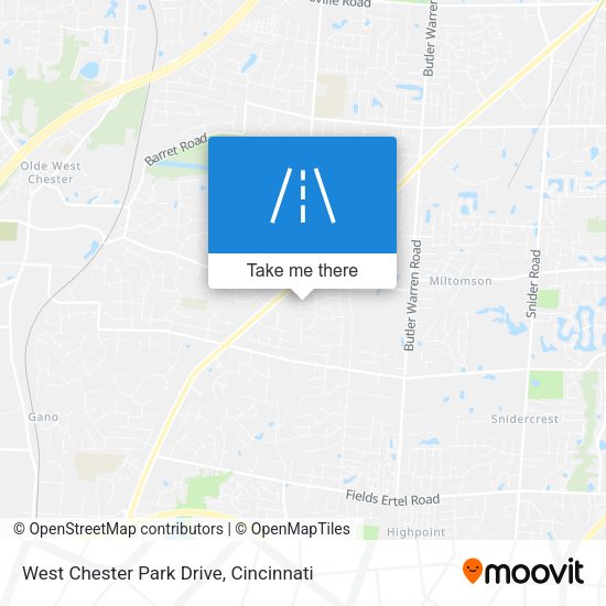 West Chester Park Drive map