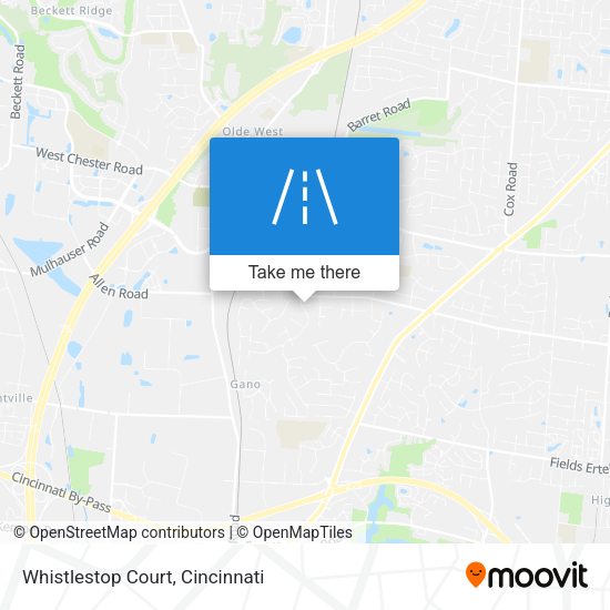 Whistlestop Court map