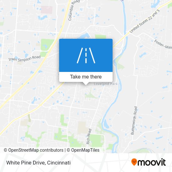 White Pine Drive map