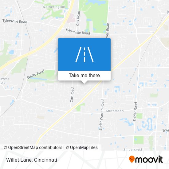 Mapa de Willet Lane