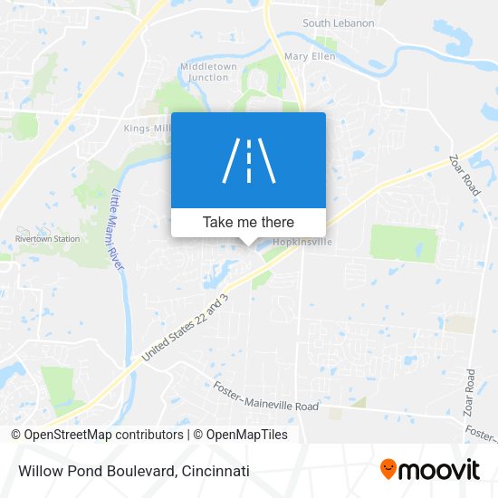 Willow Pond Boulevard map