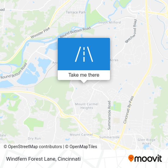 Mapa de Windfern Forest Lane