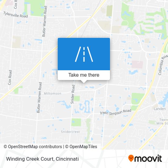 Mapa de Winding Creek Court
