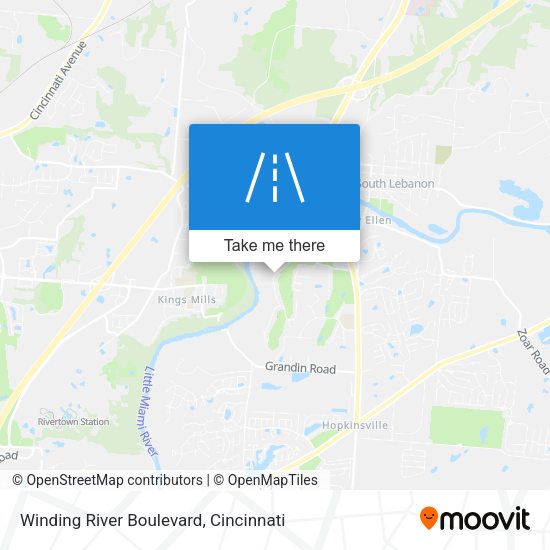 Mapa de Winding River Boulevard