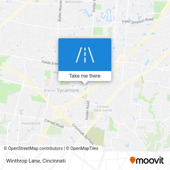 Mapa de Winthrop Lane
