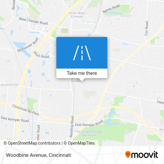 Mapa de Woodbine Avenue