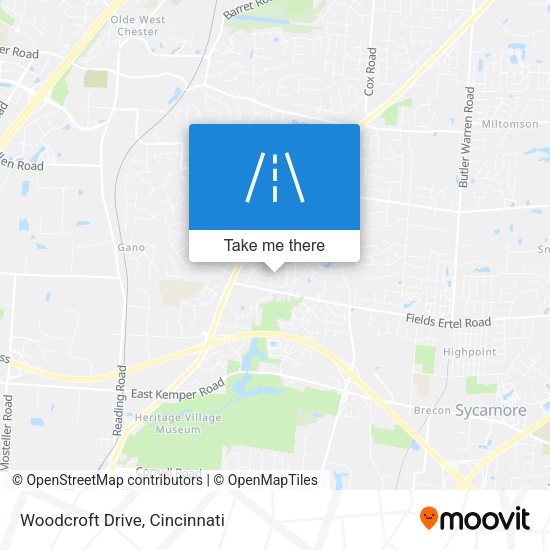 Mapa de Woodcroft Drive