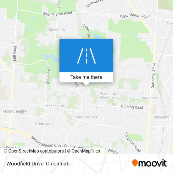 Mapa de Woodfield Drive