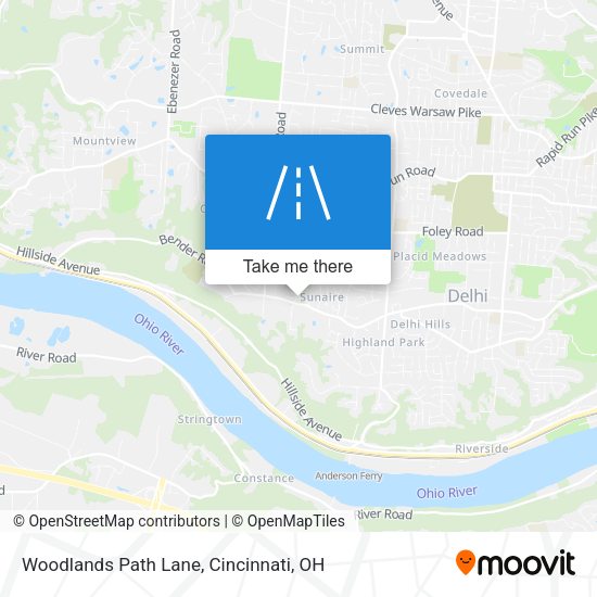 Mapa de Woodlands Path Lane