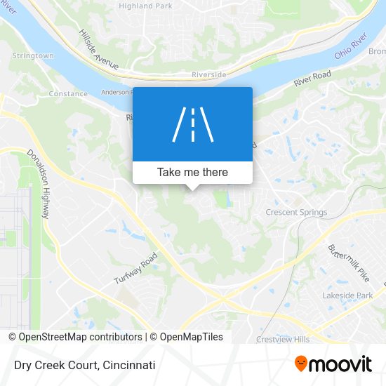 Mapa de Dry Creek Court