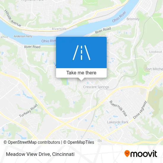Meadow View Drive map