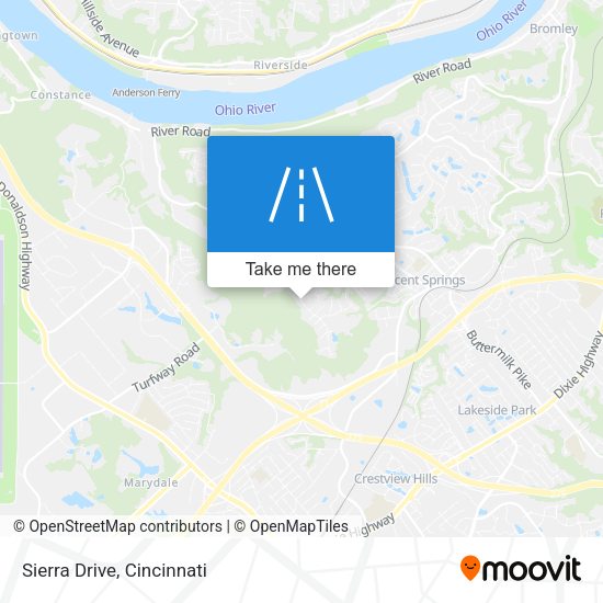 Mapa de Sierra Drive