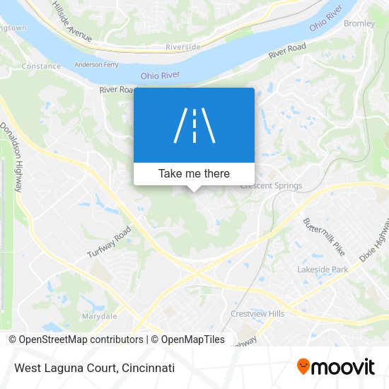 West Laguna Court map