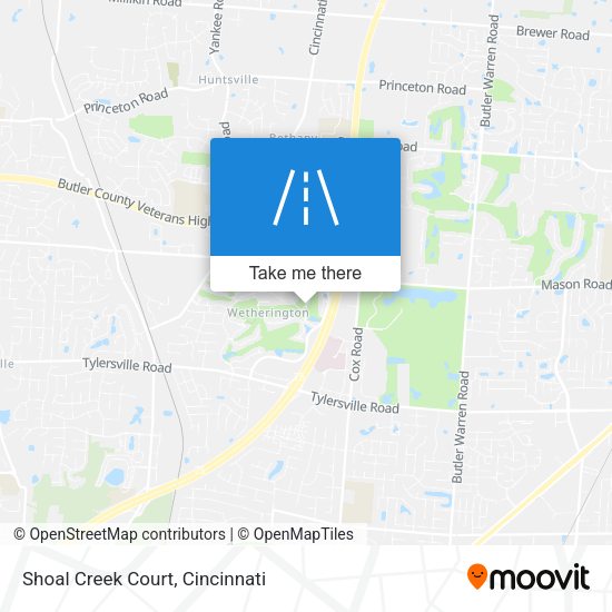 Mapa de Shoal Creek Court