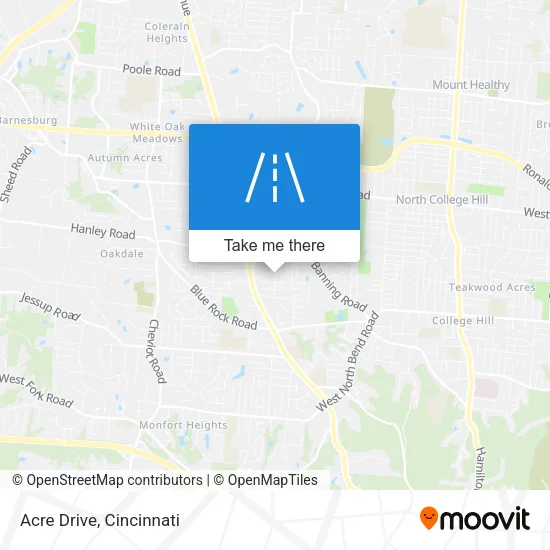 Acre Drive map