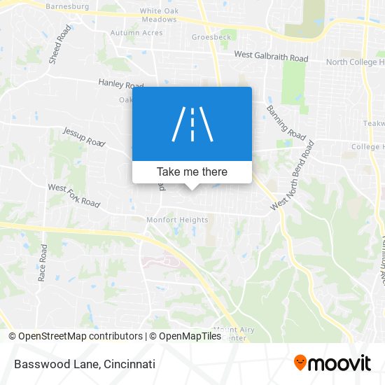 Basswood Lane map