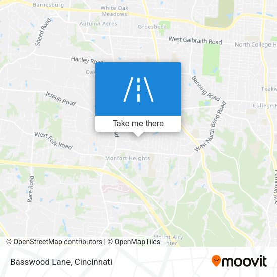 Mapa de Basswood Lane