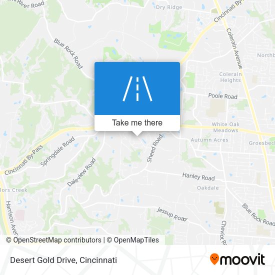 Desert Gold Drive map
