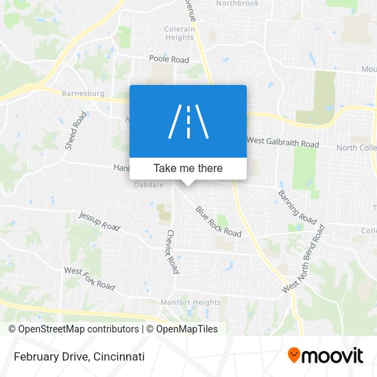 Mapa de February Drive