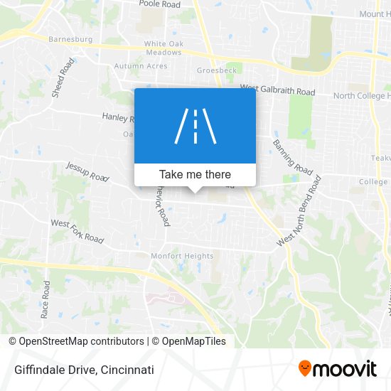 Giffindale Drive map