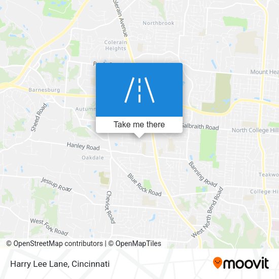 Mapa de Harry Lee Lane