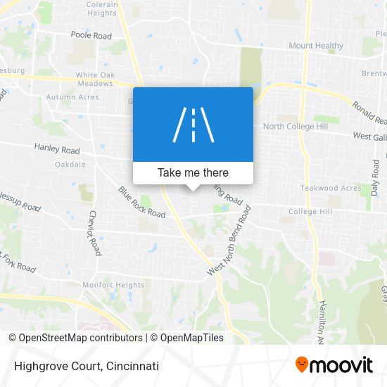 Mapa de Highgrove Court