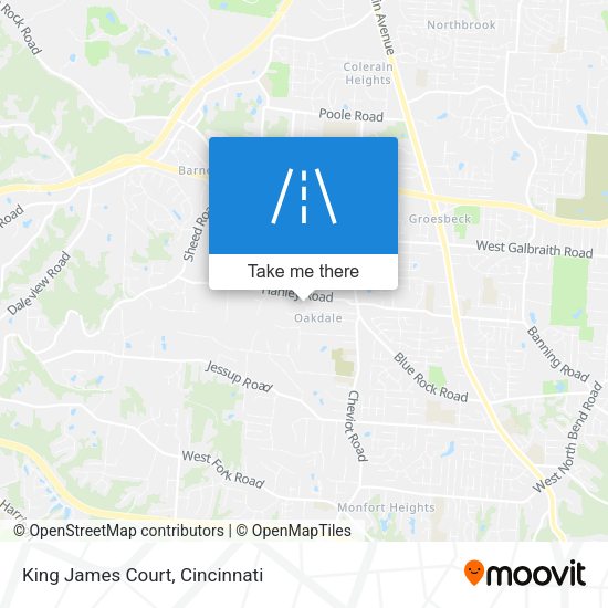 King James Court map