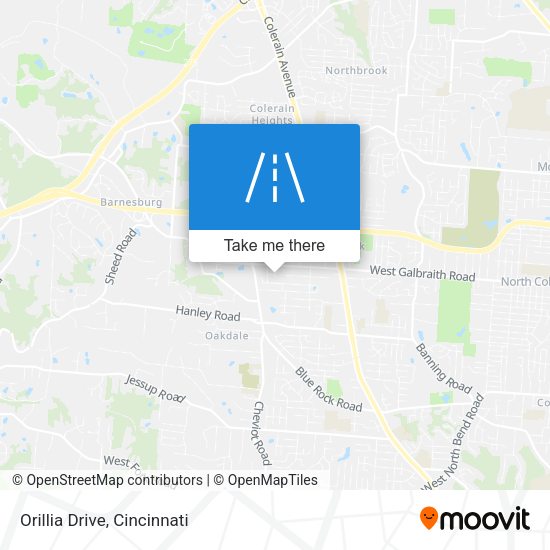 Orillia Drive map