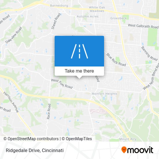 Ridgedale Drive map