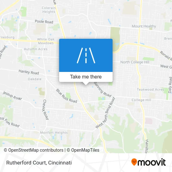 Rutherford Court map