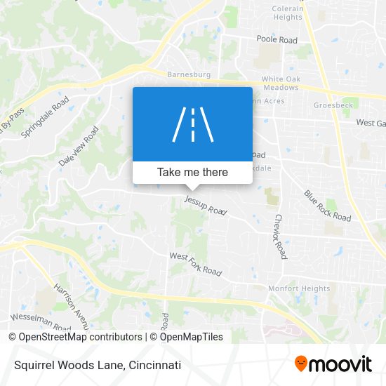 Mapa de Squirrel Woods Lane