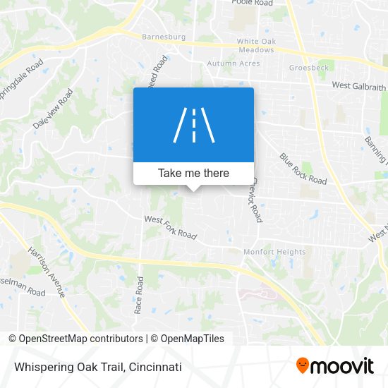 Whispering Oak Trail map